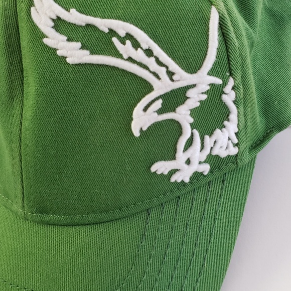 American Eagle Outfitters AE White Embroidered Eagle Green Ball Cap Hat AE - Picture 11 of 16